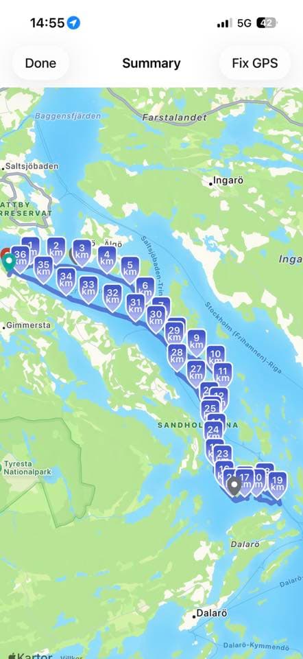 Israpport från Erstaviken